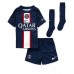 Paris Saint-Germain Nuno Mendes #25 Fußballbekleidung Heimtrikot Kinder 2022-23 Kurzarm (+ kurze hosen)
